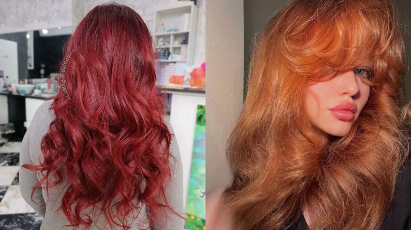 Cheveux roux coloration