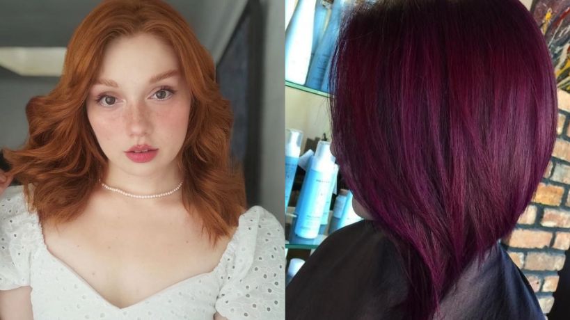 Cheveux roux coloration