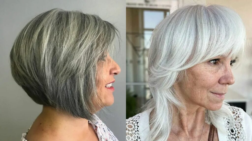 Mettre en valeur les cheveux gris 